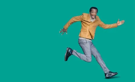 Standup Star Stephen K Amos: ‘My Feet Are a Disaster’ Plus They’re Connected to the Spindliest Legs Anyone Has Seen.